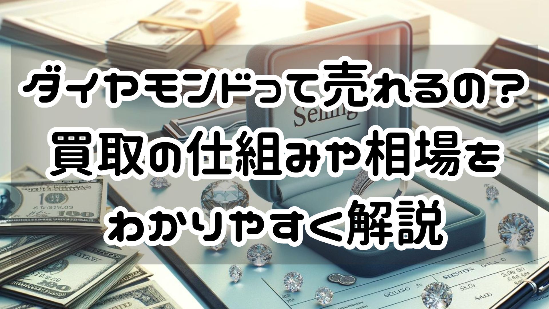 ダイヤモンドって売れるの？買取の仕組みや相場についてわかりやすく解説