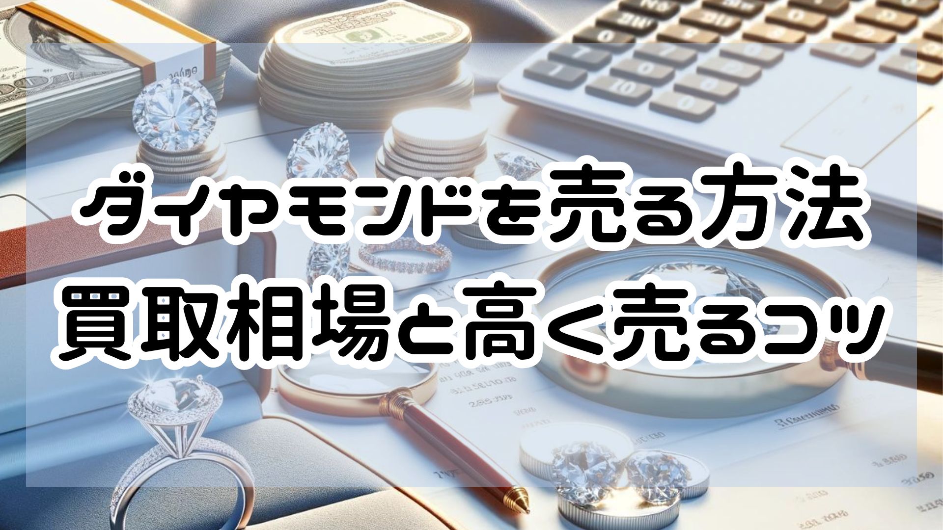 ダイヤモンドを売る方法｜買取相場と高く売るコツや売却時期を徹底解説